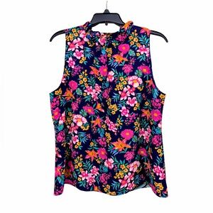 J.Crew Floral Sleeveless Top - Size Medium